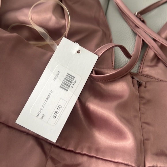 Silk mauve dress - Picture 5 of 5